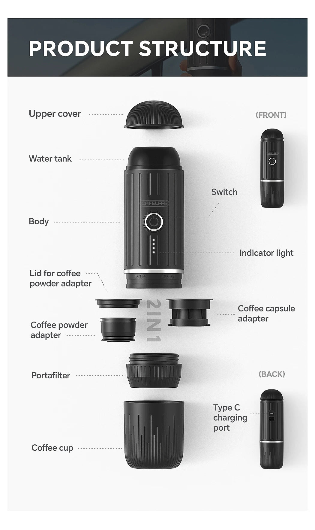 Wireless Portable Coffee Maker